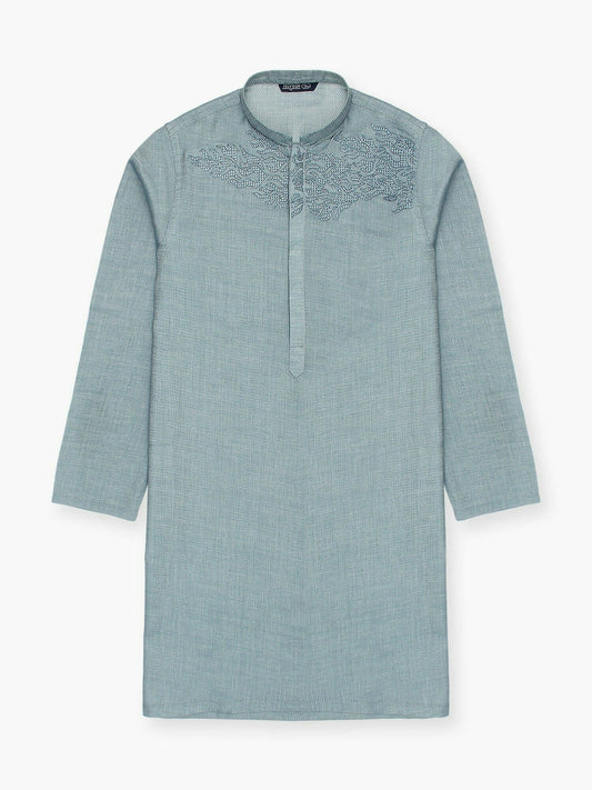 Velvour Boys Cotton Embroidered Stitched Kurta-VB202-A