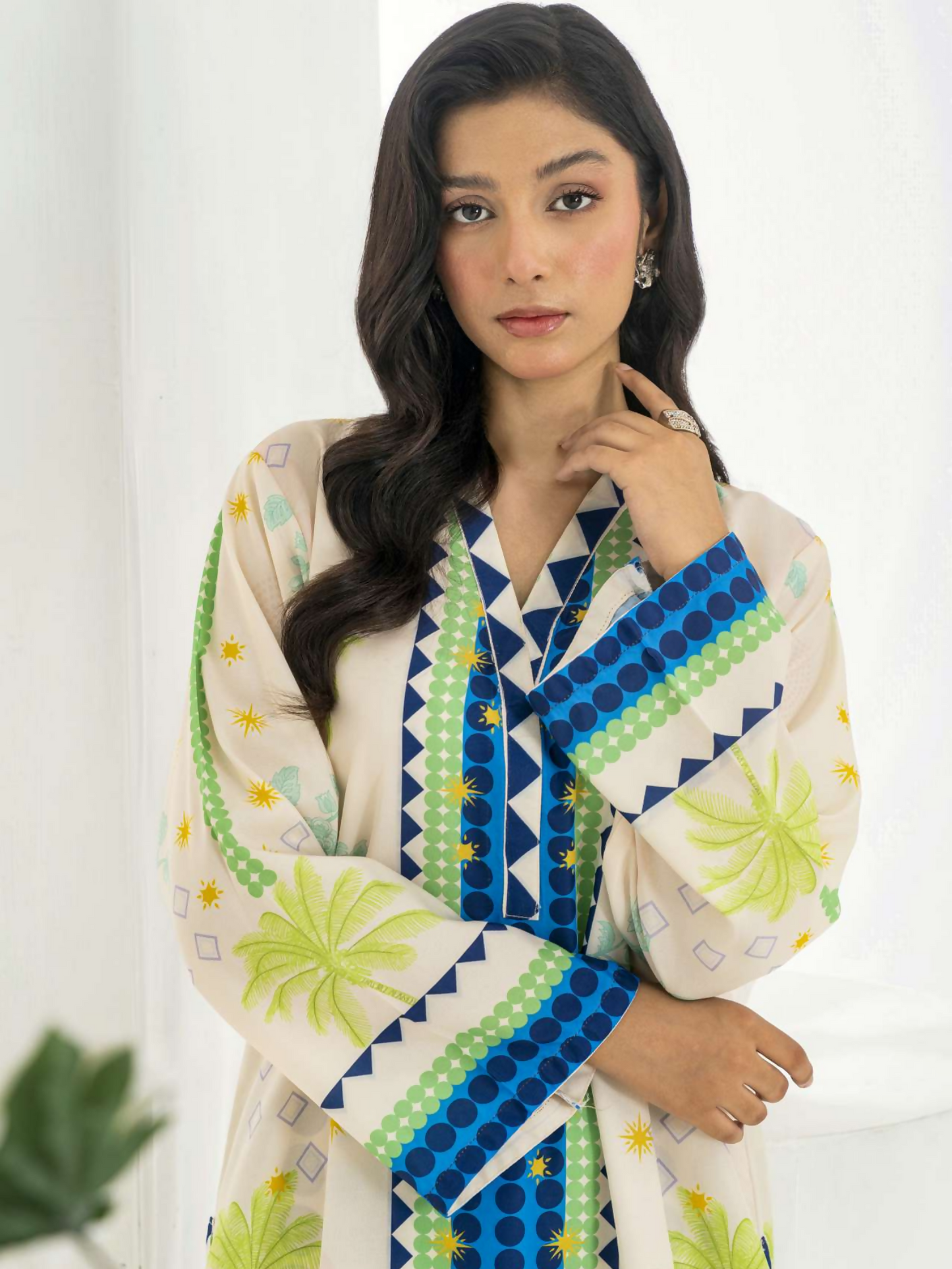 MH Cloth House Poly Lawn Printed Stitched 2-Piece Suit-Zimal