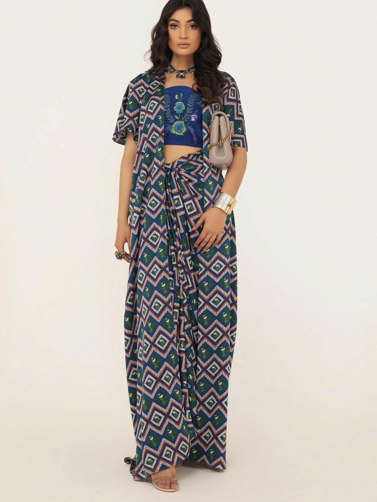 Shiza Hassan SH West Blended Silk Embroiderd Co-Ord Set-Syera