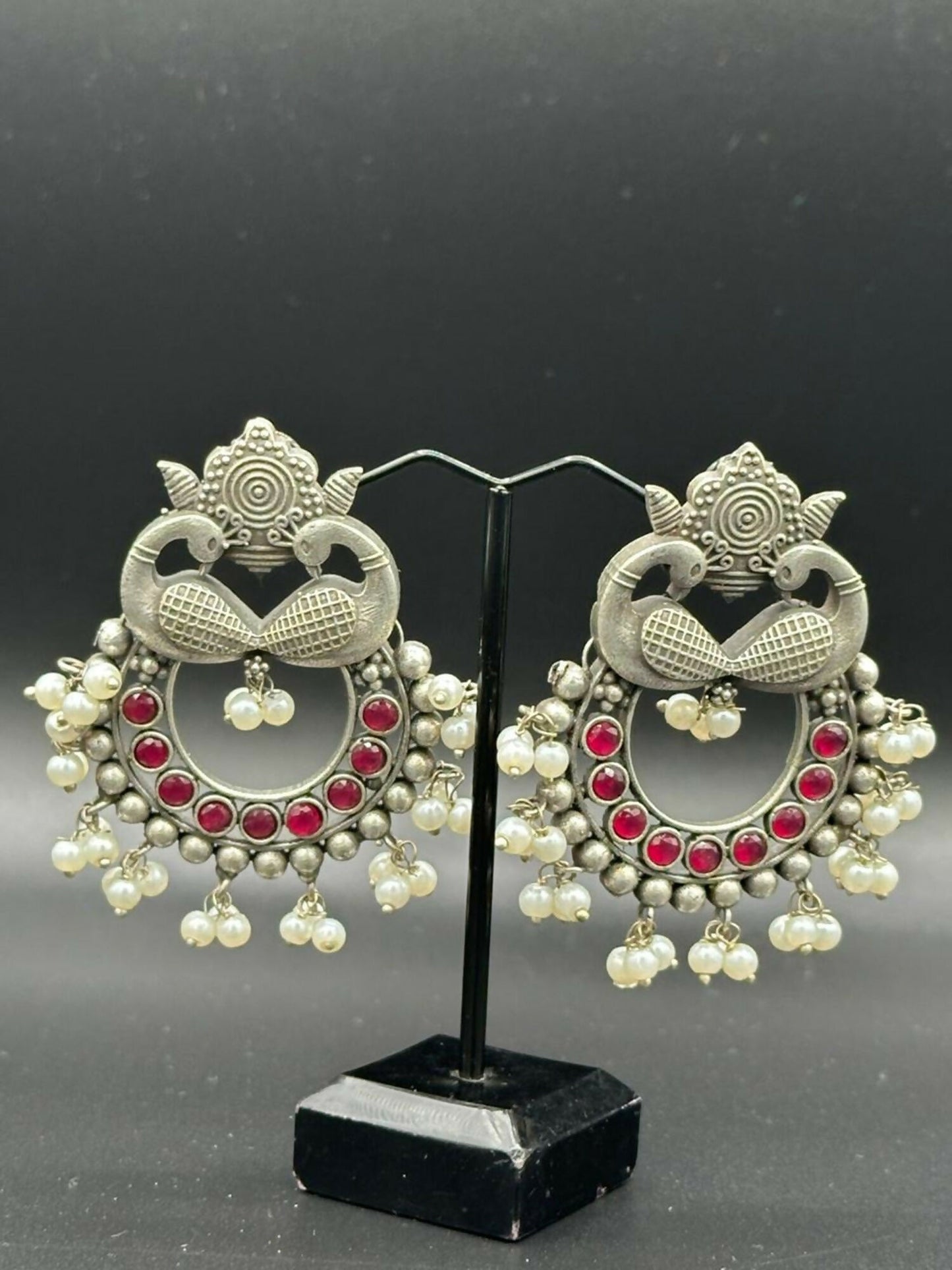 H&A Jewellery Handmade Brass Oxidized Studs