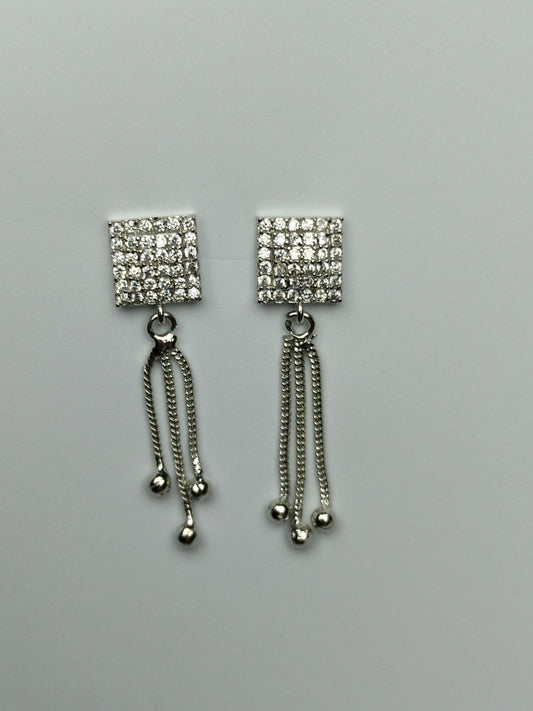 H&A Jewellery One Carat American Diamond Earrings