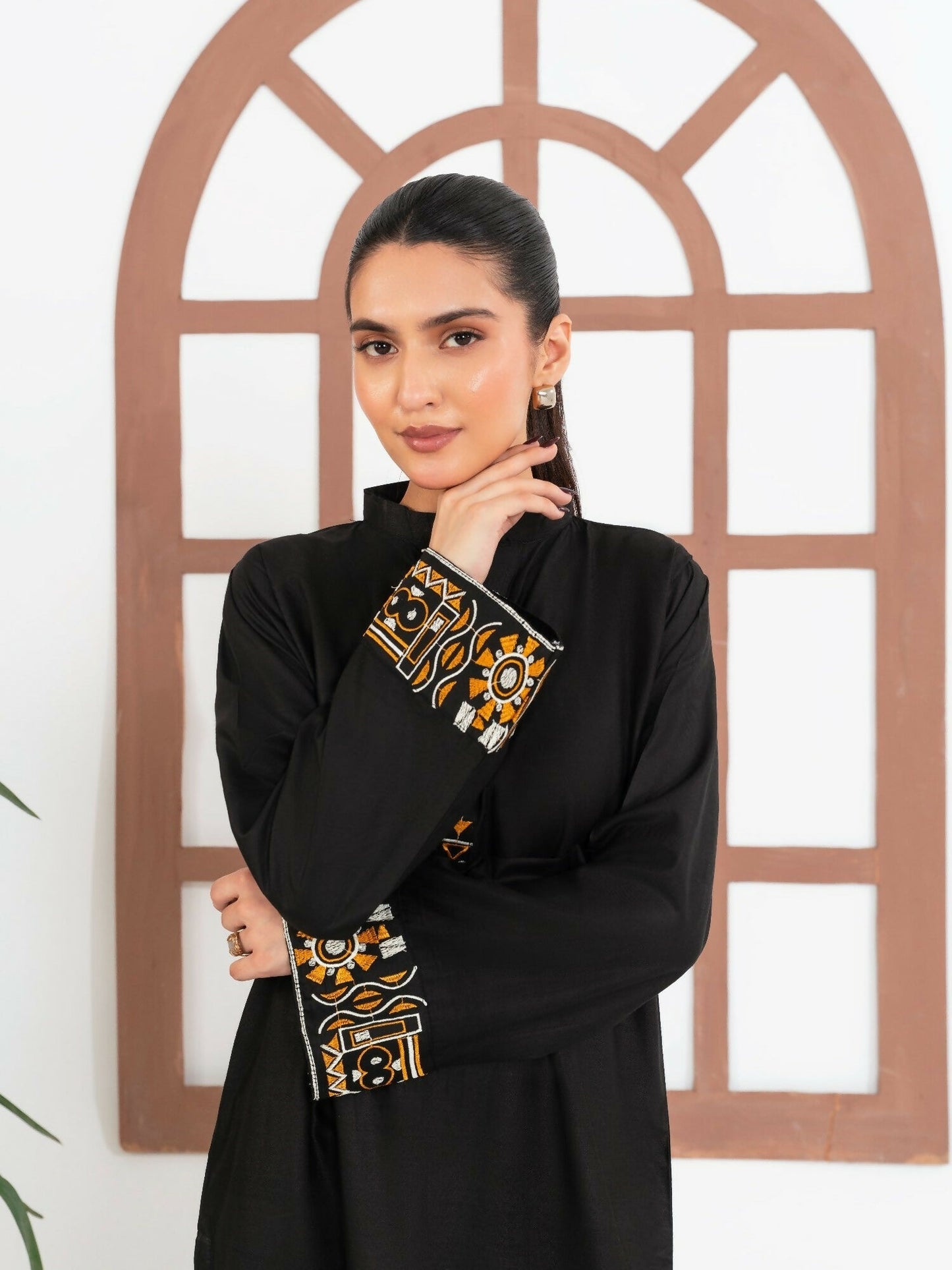 Stylish Collection Enchant Pret Linen Embroidered 2-Piece Suit-Monika