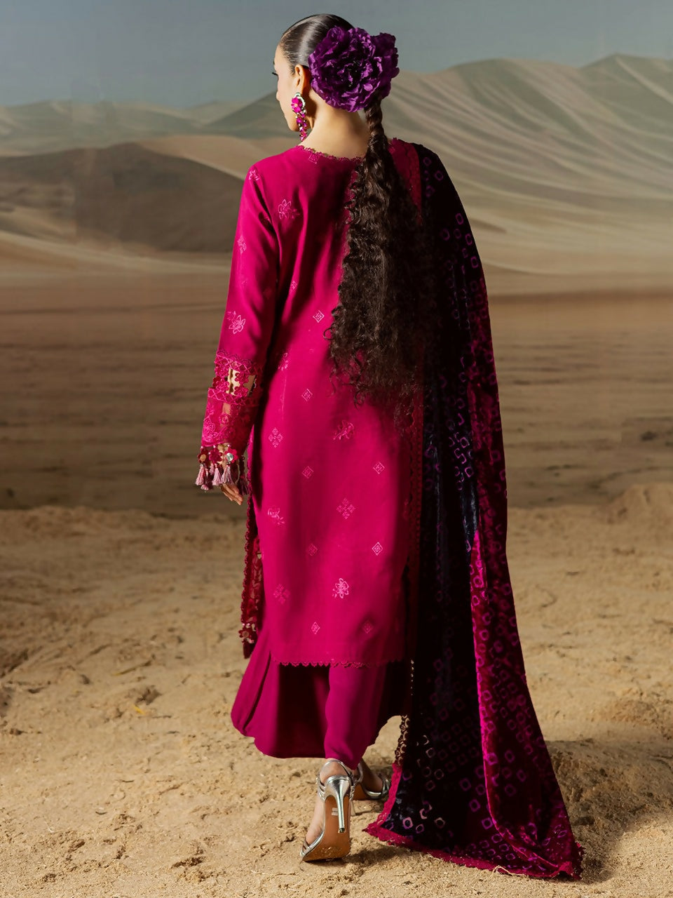 Mahnur Amelia Kotrai Embroidered Unstitched 3-Piece Suit-CK-011