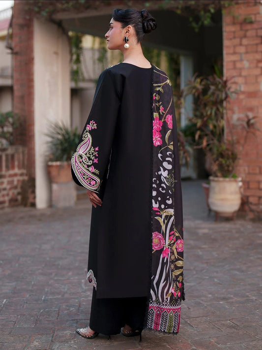 Mahnur Fiona Lawn'26 Embroidered Stitched 3-Piece Suit-F-09