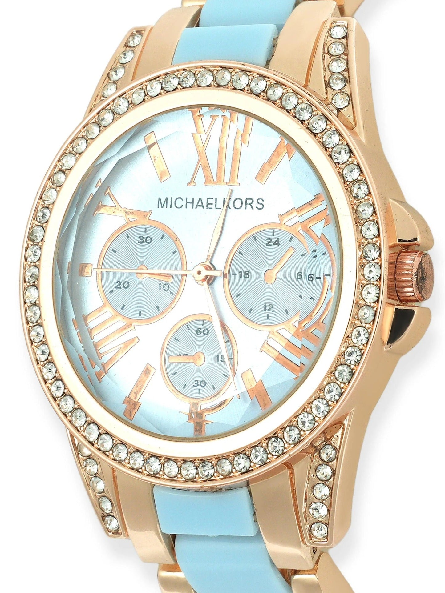 Blue and rose gold-Loyalies Wrist Watch-WT-BLU-003