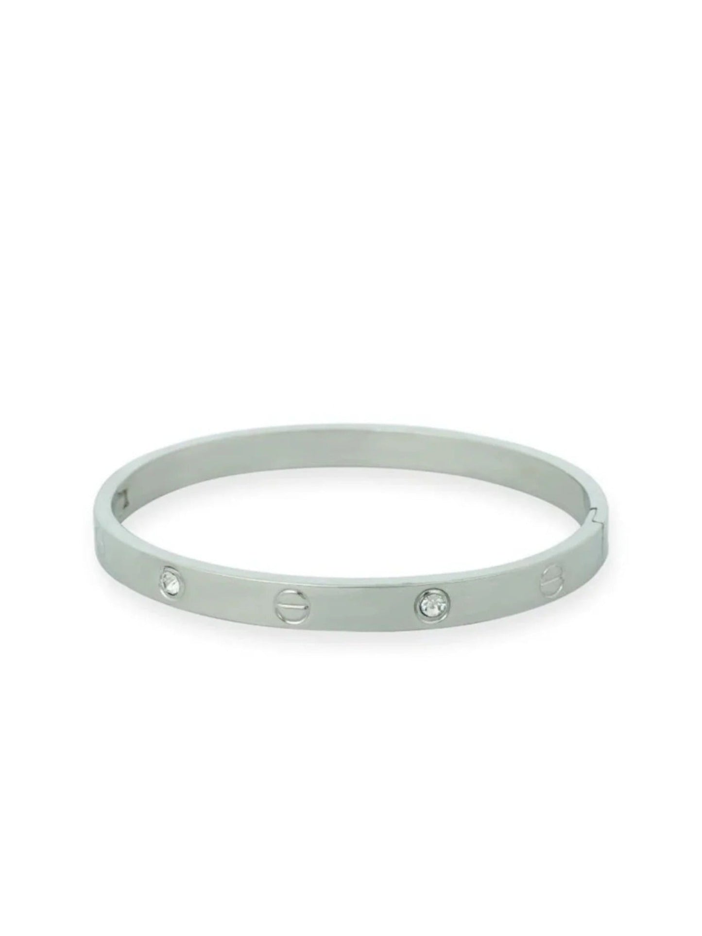 Silver-Loyalies Openable Bangle-FS-SLV-006