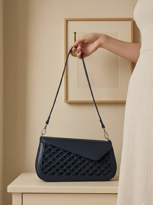 Blue-Zebaish Collection Crossbody Bag-ZB-092