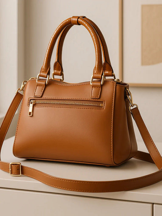 Orange-Zebaish Collection Hand Bag-ZB-063