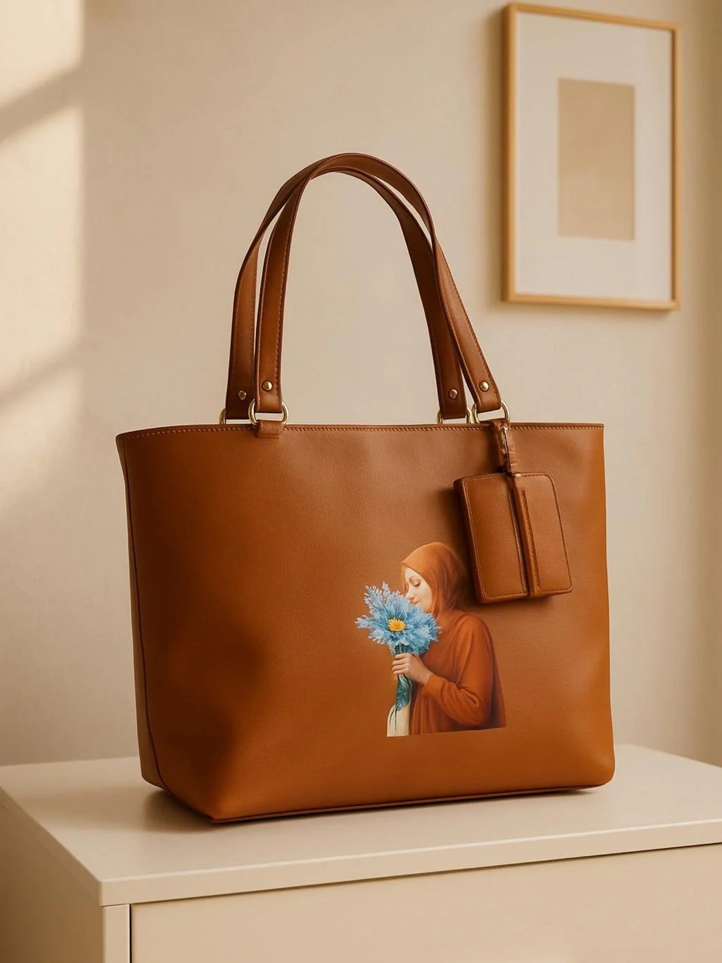 Brown Zebaish Collection Tote Bag-ZB-001
