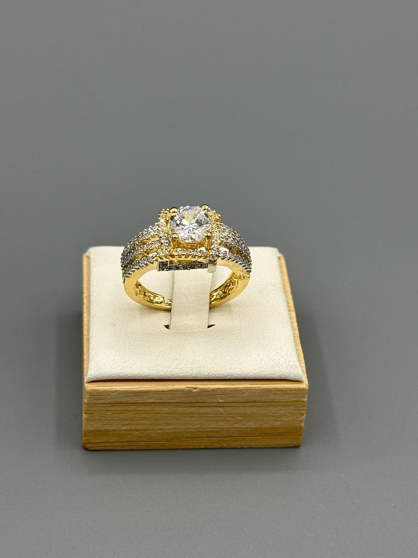 Silver and Gold-H&A Jewellery Adjustable Ring