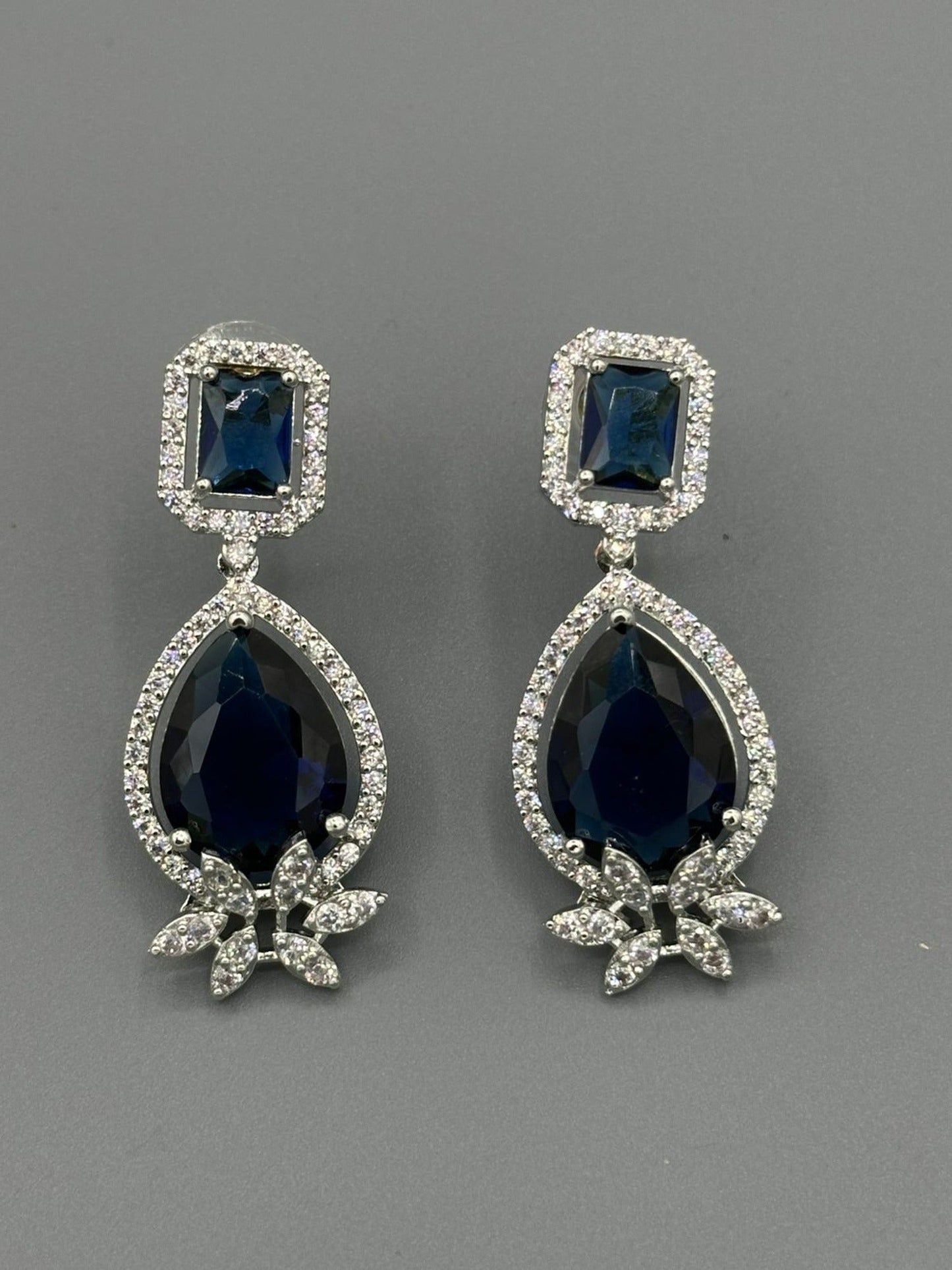 Silver and black-H&A Jewellery Drop Earrings