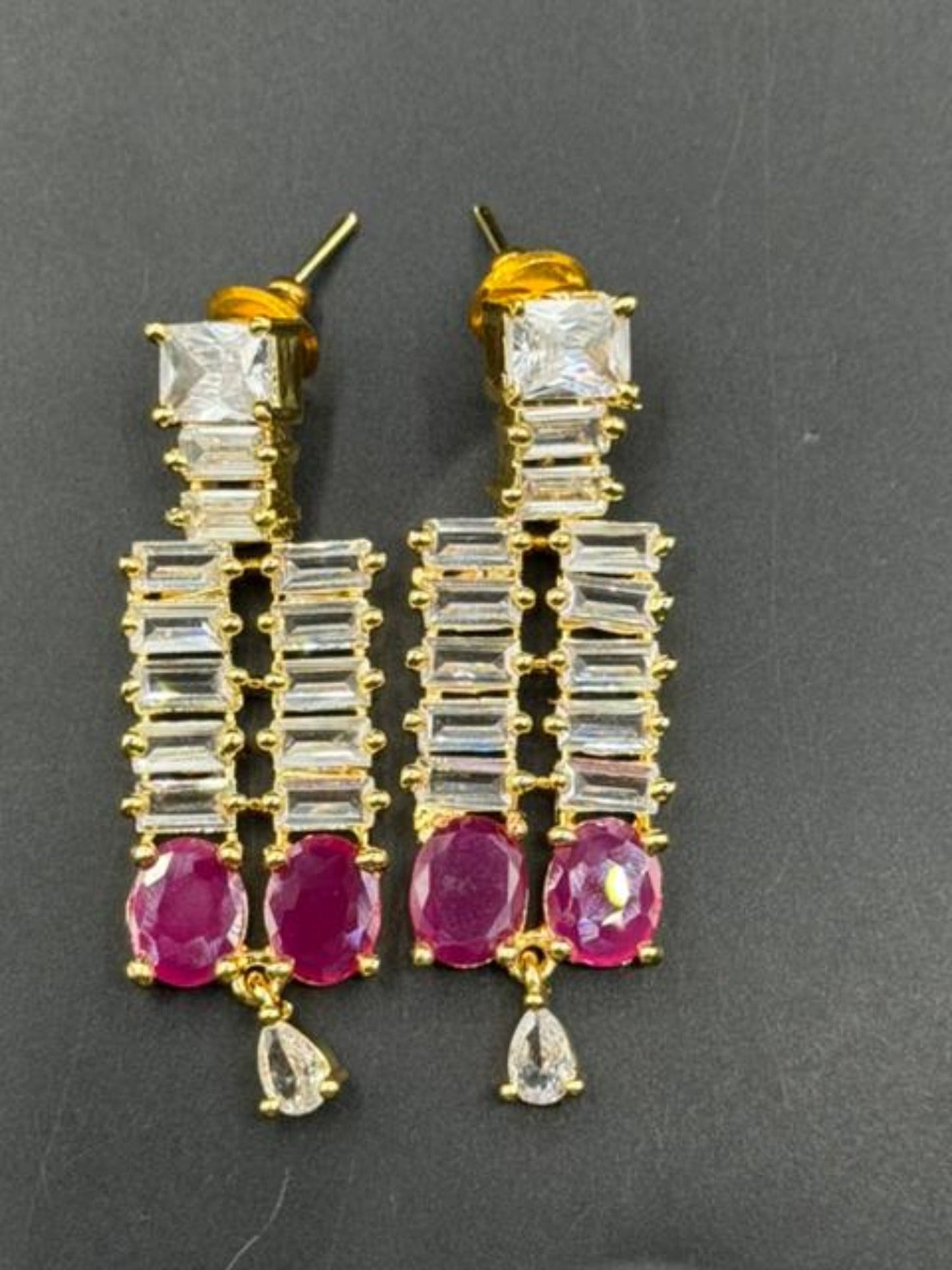 Silver gold and pink-H&A Jewellery Earrings