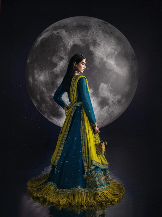 Sara Jahan Chiffon Embroidered Maxi-SJ-1003