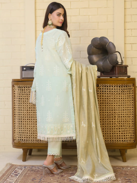 Lamorado Masoori Embroidered Unstitched 3-Piece Suit-LWSU-25FE307