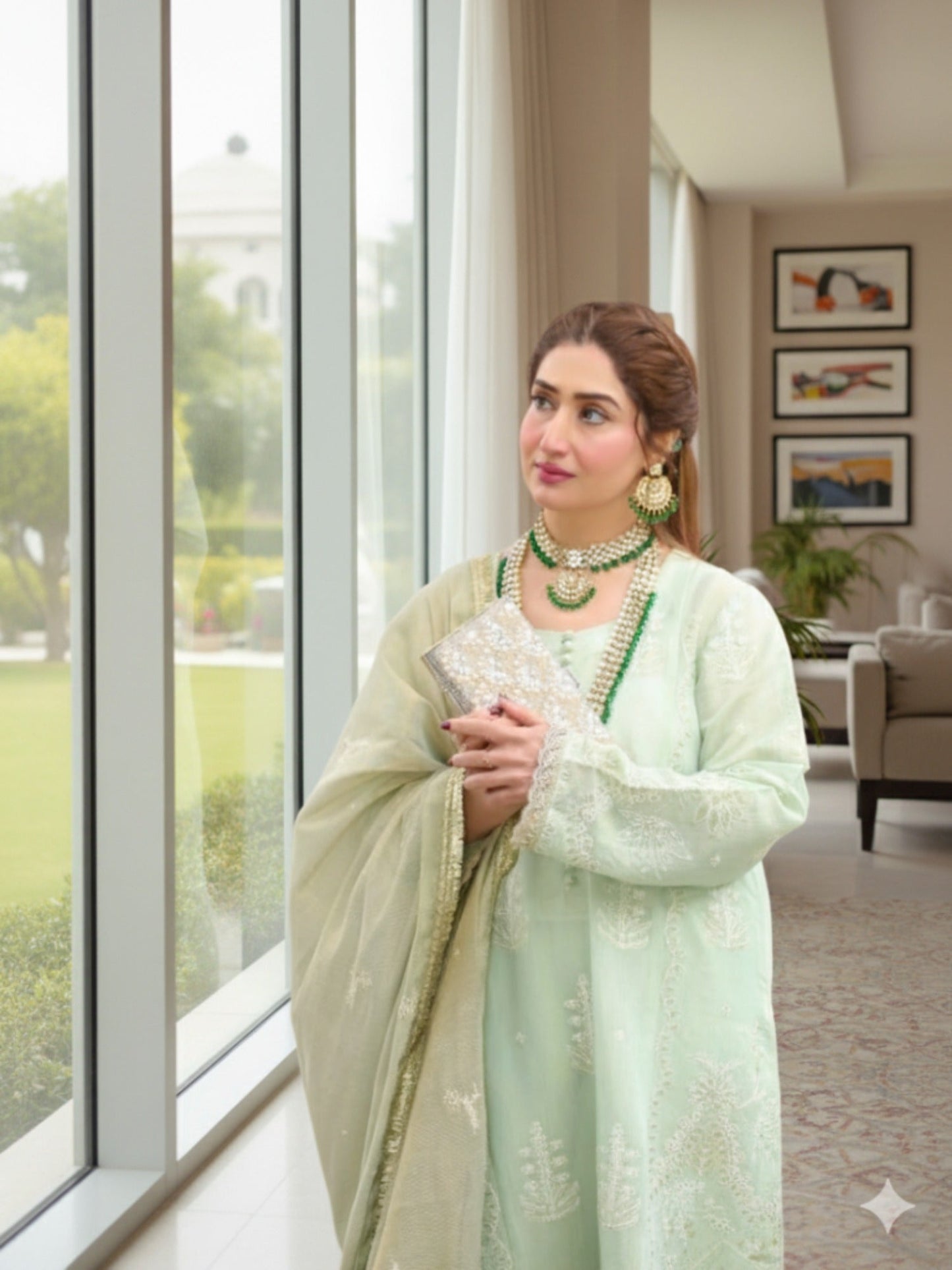 Lamorado Masoori Embroidered Unstitched 3-Piece Suit-LWSU-25FE307