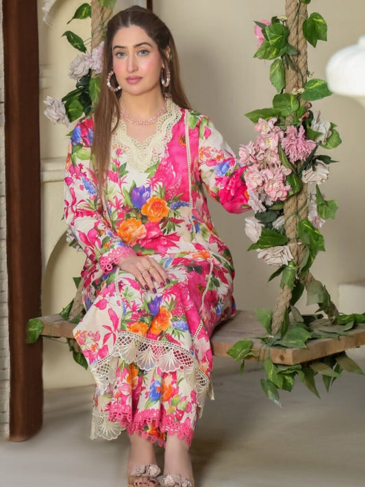 Lamorado Lawn Printed Unstitched 2-Piece Suit-LWSU-25P208