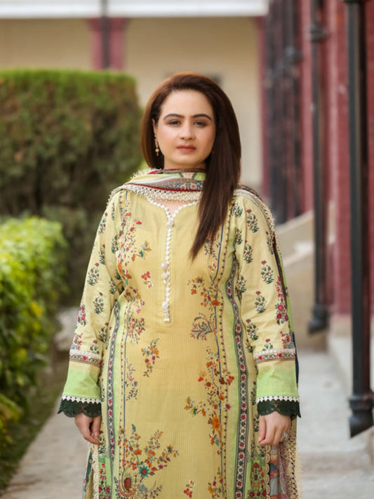 Lamorado Lawn Printed Unstitched 3-Piece Suit-LWSU-25P311