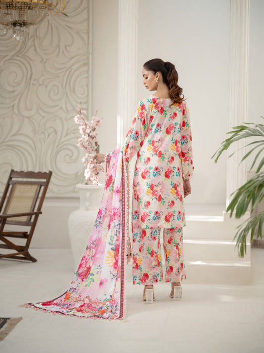 Lamorado Lawn Printed Unstitched 3-Piece Suit-SA26SP308