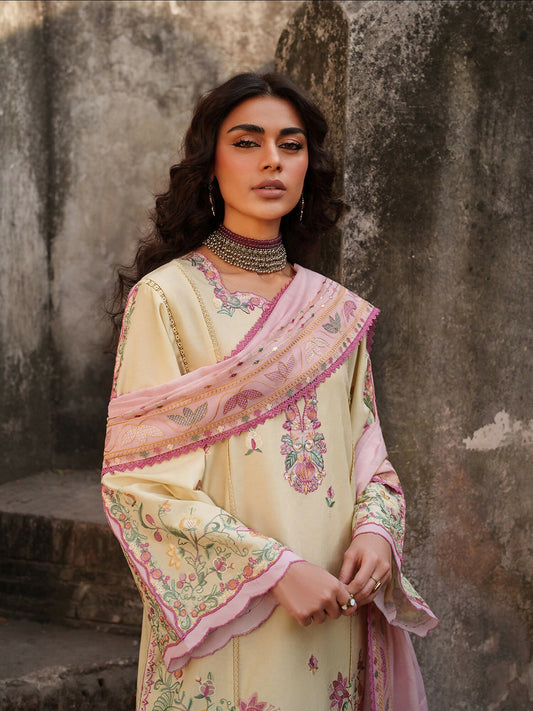 Binilyas Suroor Eid Pret'26 Lawn Embroidered Stitched 3-Piece Suit-247-B