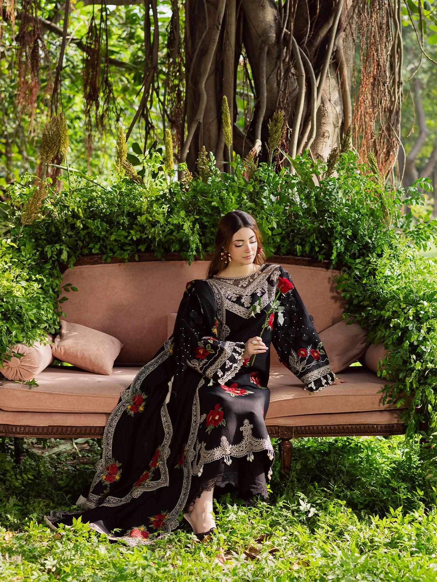 Parishay Winterwood Tales Khaddar Embroidered Stitched 3-Piece Suit-WW - 07