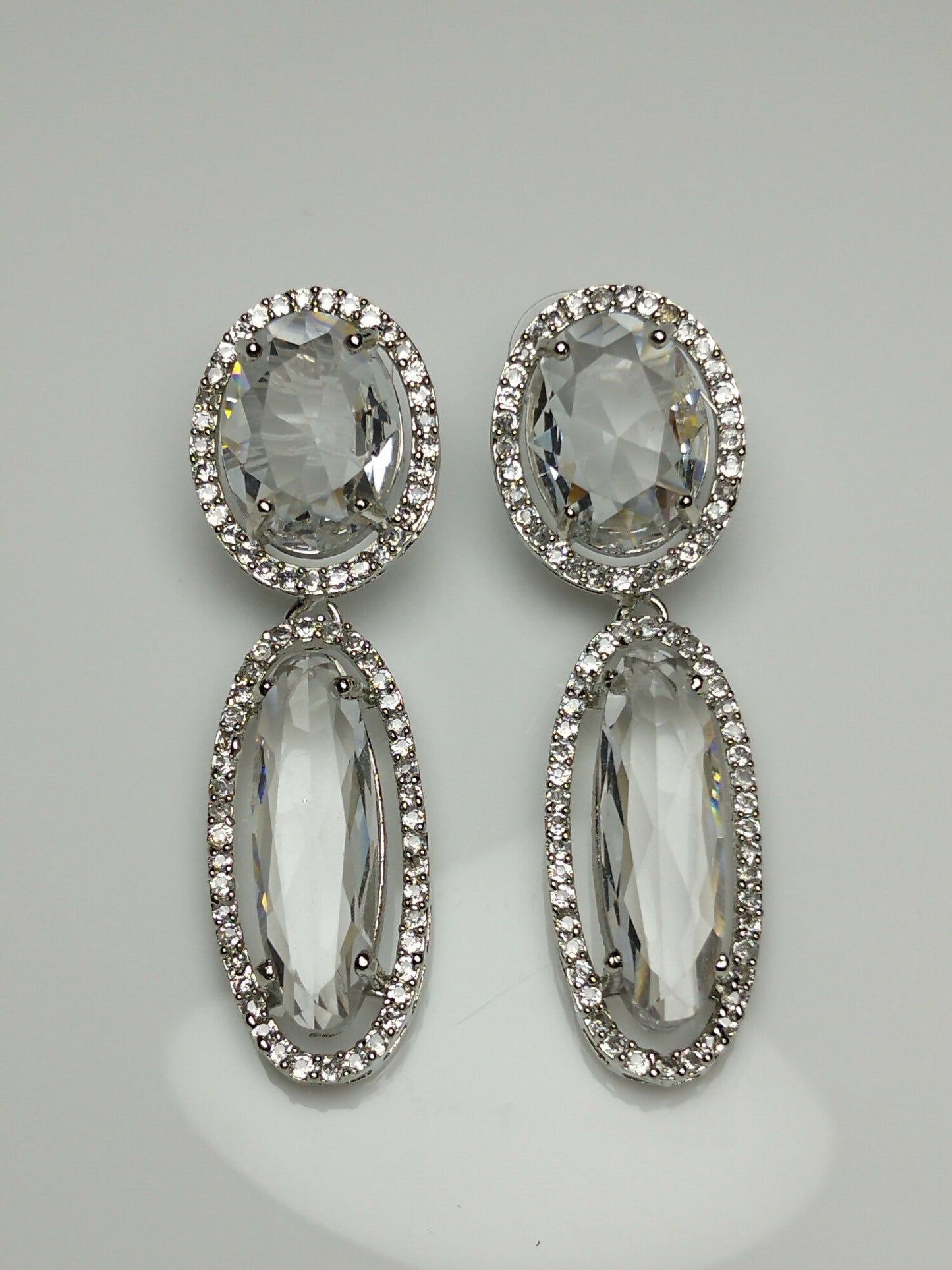 H&A Jewellery One Carat American Diamond Earrings