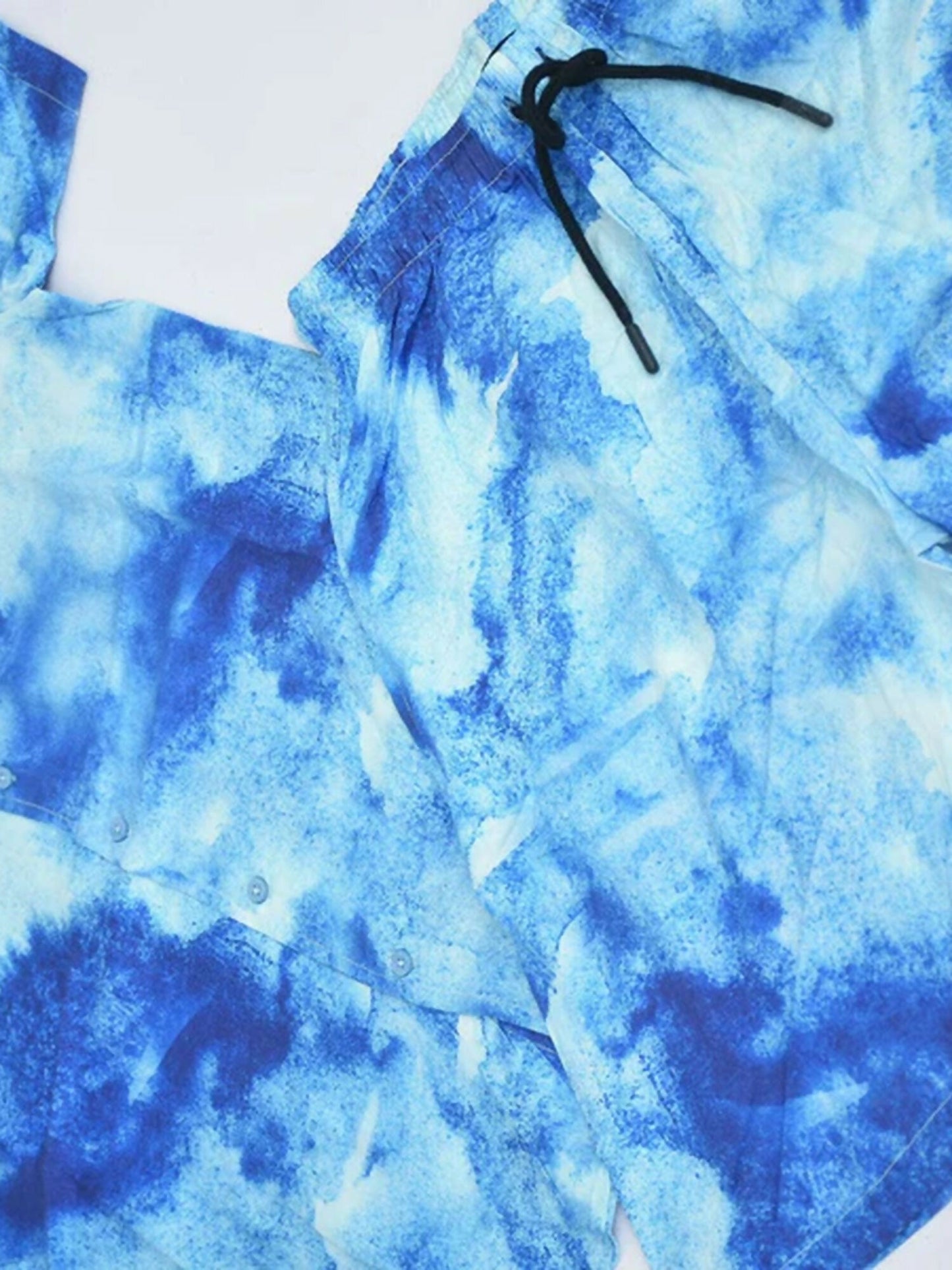 Jupiter Printed Holiday Blue Splash Twin Set-13712