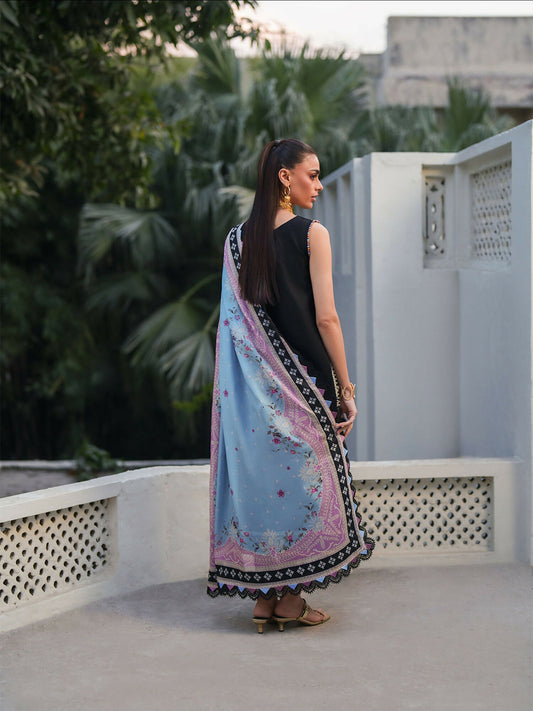 Binilyas Heritage Dore Summer'26 Lawn Embroidered Unstitched 3-Piece Suit-171-B