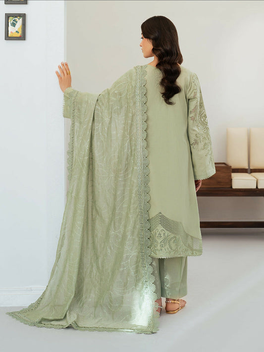 Mahnur Sera Pret'26 Lawn Embroidered Unstitched 3-Piece Suit-SP-08