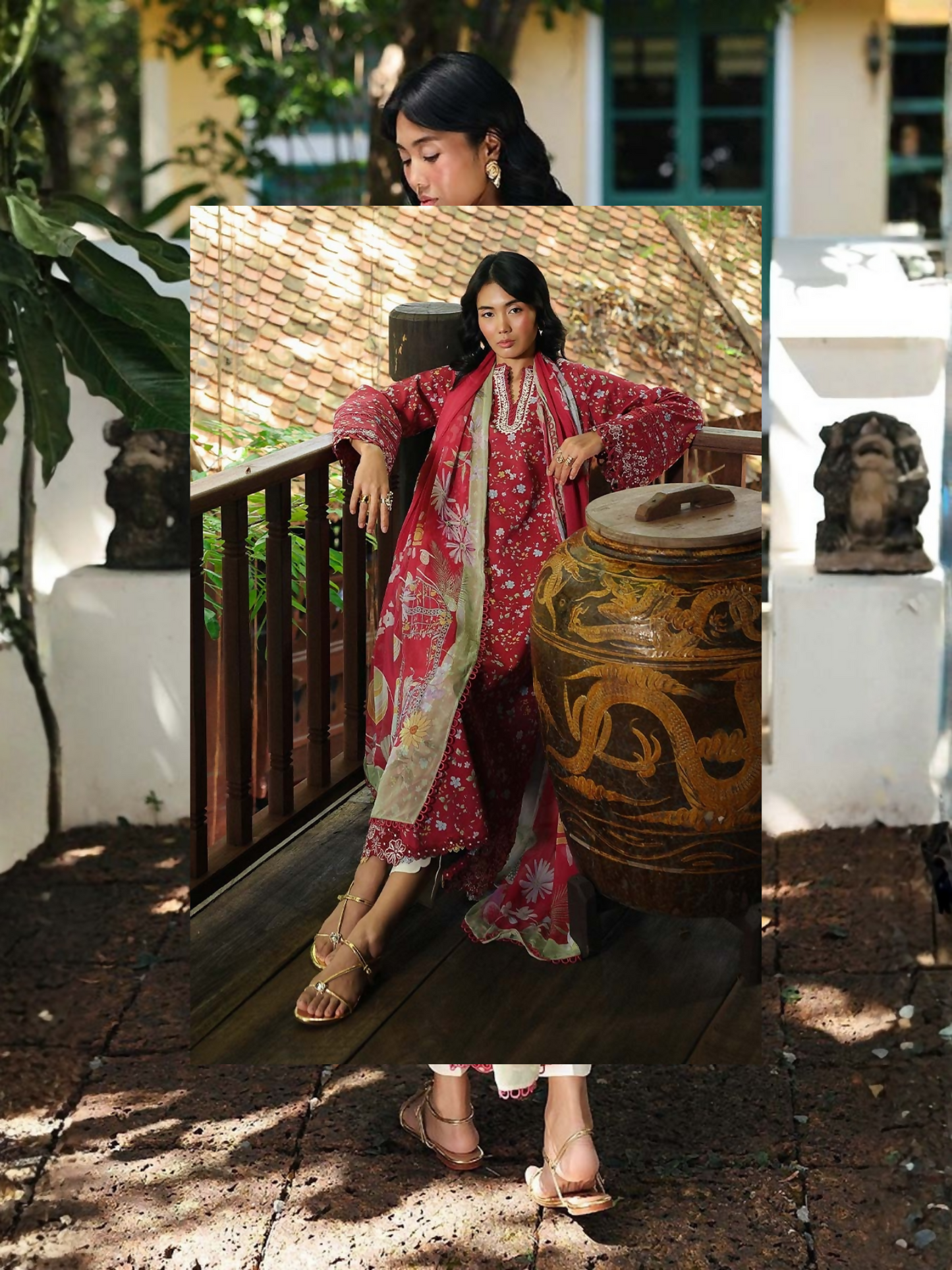 Qalamkar Qprints Lawn'26 Embroidered Unstitched 3-Piece Suit-AX-07-(B)-Lena