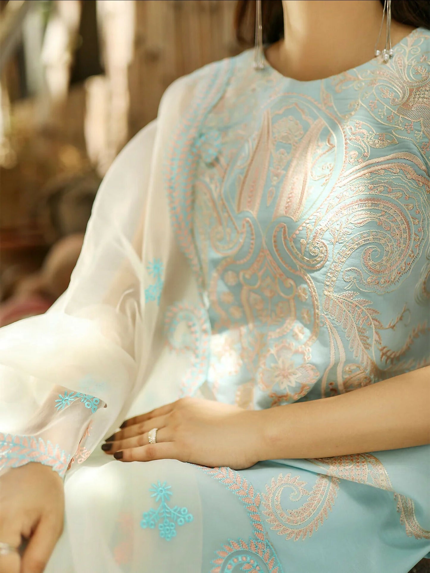 Binilyas Lawn Embroidered Unstitched 3-Piece Suit-2031-A