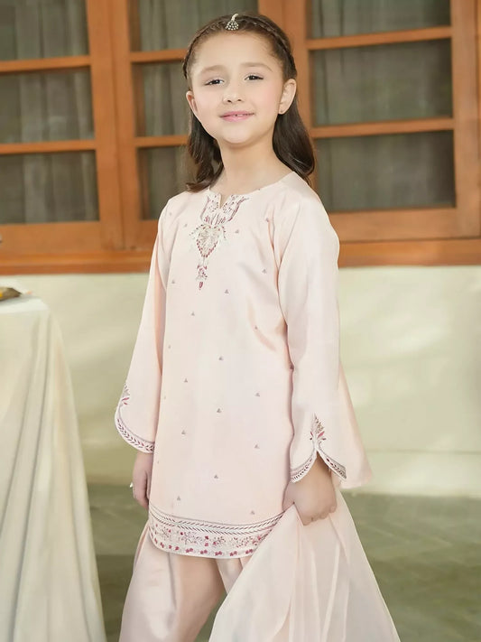 Panache Apparel Noore Eid Edit Sheesha Silk Embroidered Stitched Suit-Lulu