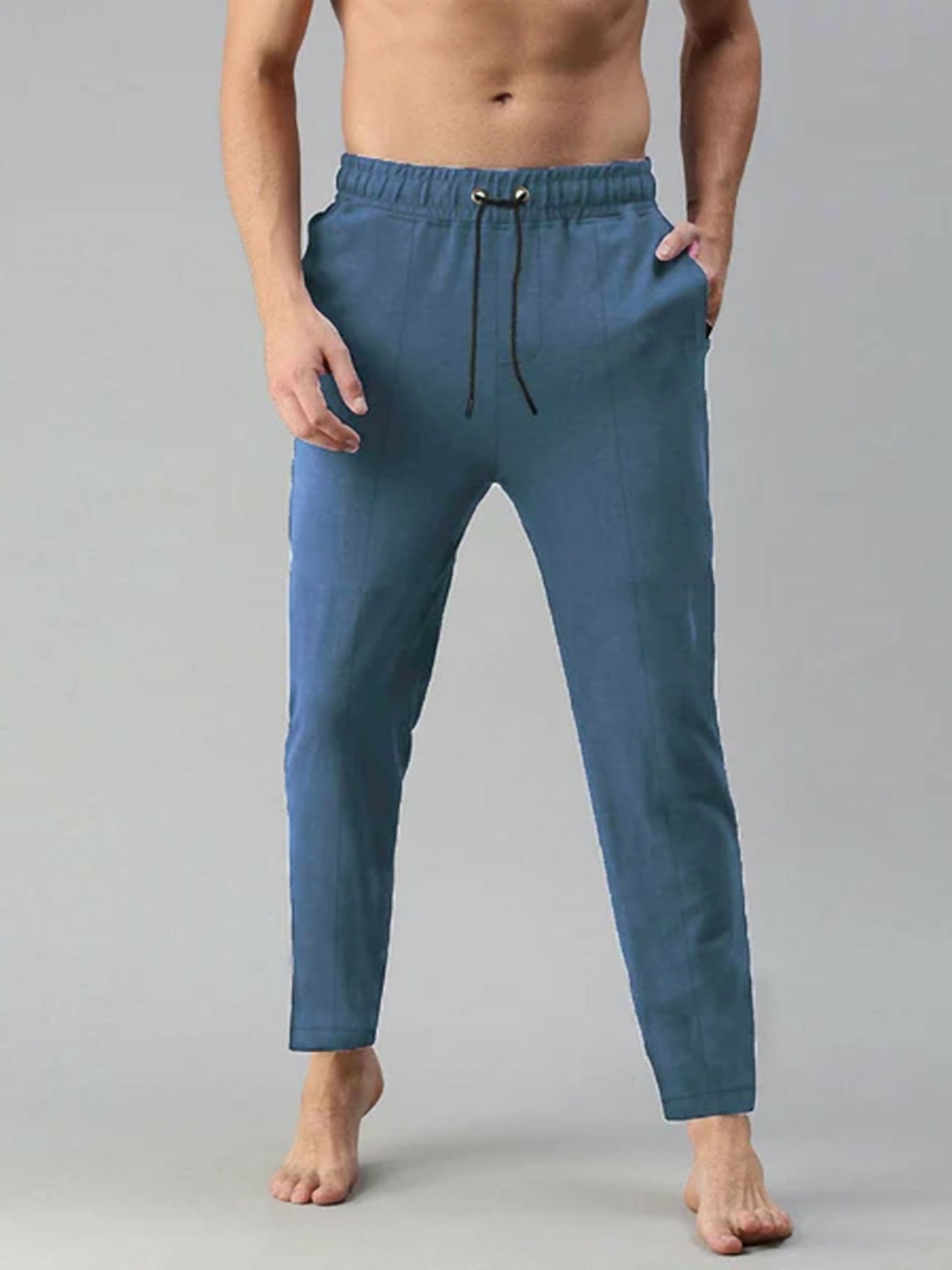 Jupiter Plain High Quality Double Belt Fleece Trousers-11913