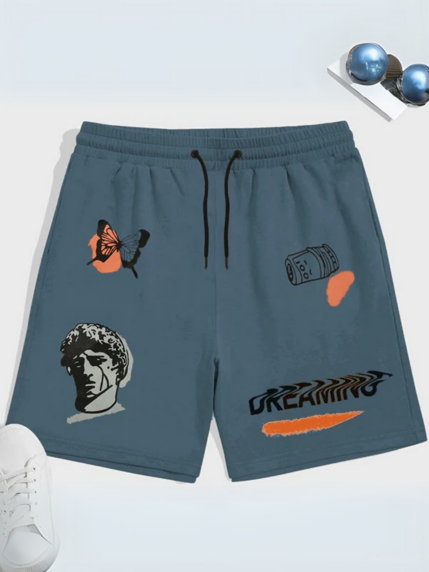 Jupiter Printed Figure Graphic Terry shorts-13341