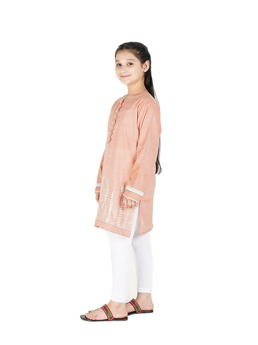 Velvour Girls Cotton Embroidered Stitched Kurti-VG90-C