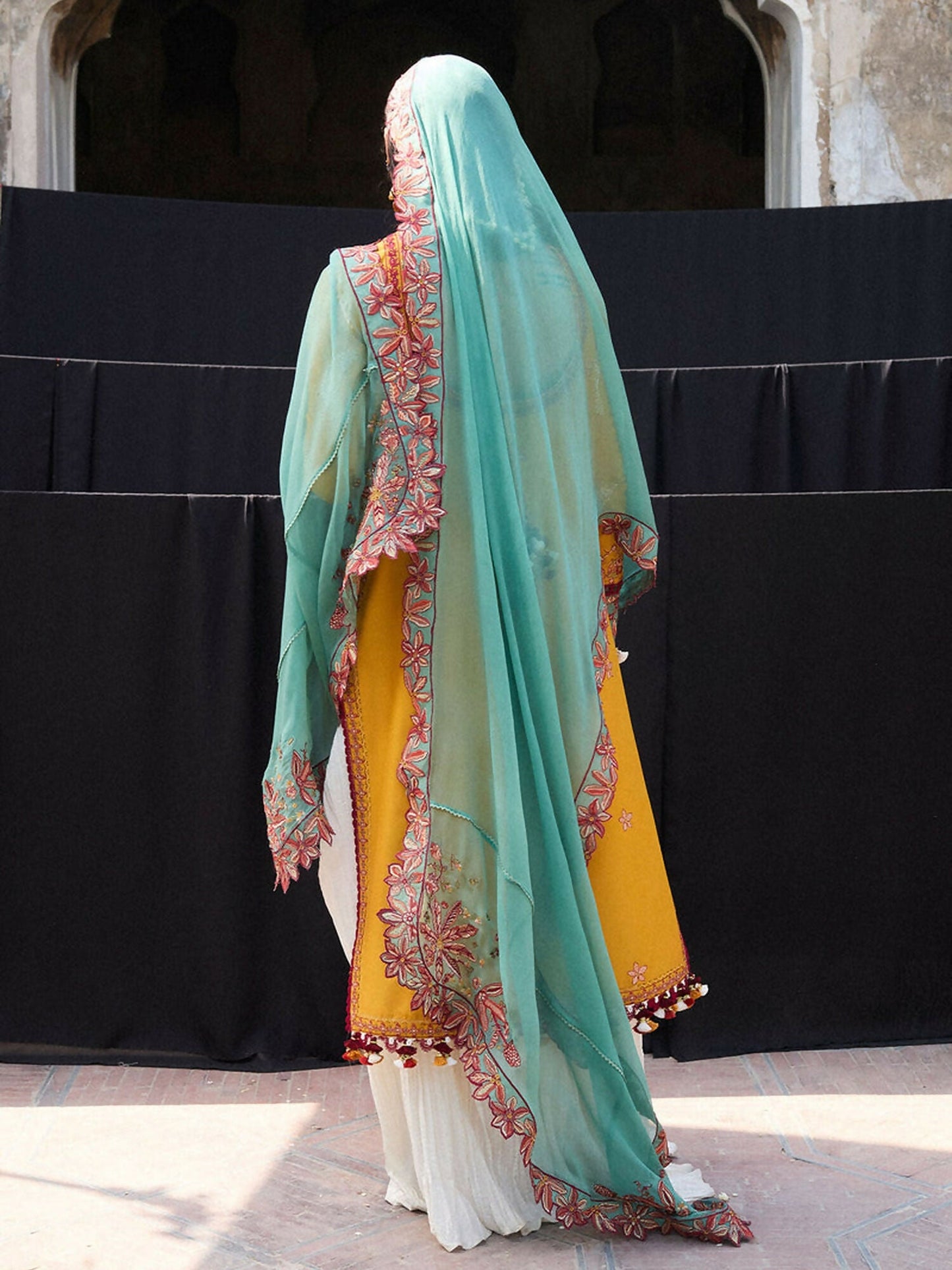 Hussain Rehar Nirmal SS'25 Lawn Embroidered Unstitched 3-Piece Suit-Masam