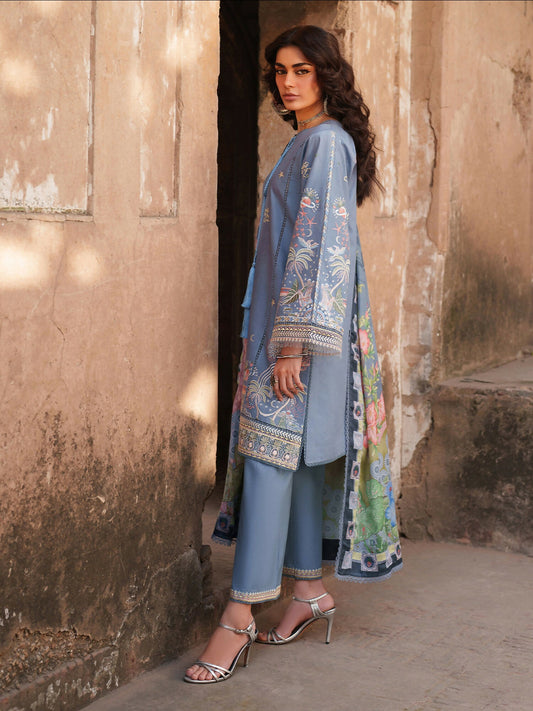 Binilyas Suroor Eid Pret'26 Lawn Embroidered Stitched 3-Piece Suit-242-B
