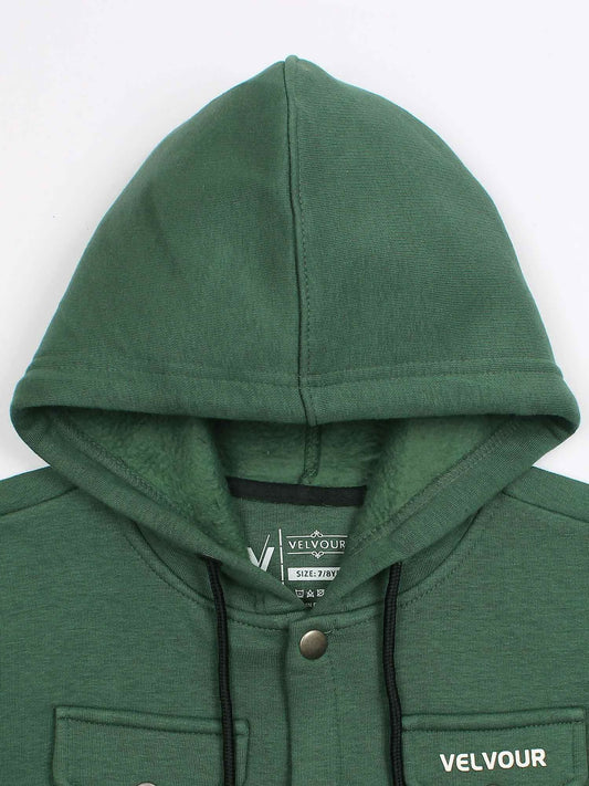 Velvour Fleece Hooded Tracksuit-VWT39-A