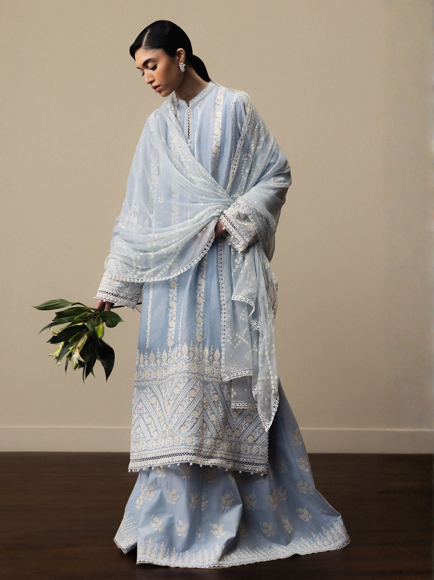 Zara ShahJahan Satori'26 Lawn Embroidered Unstitched 3-Piece Suit-Aoyomi-D1