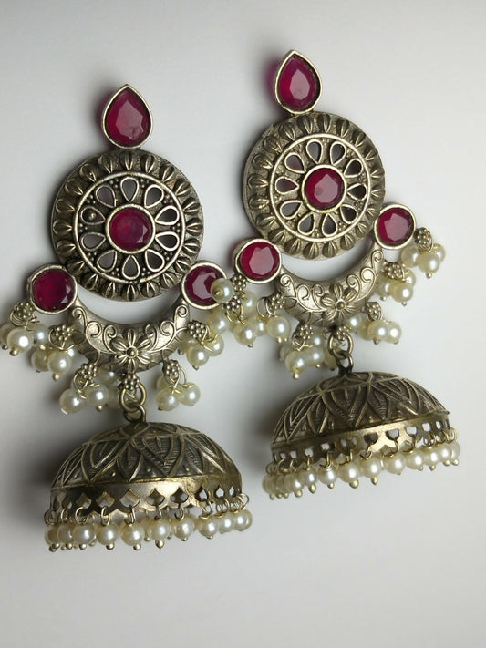 H&A Jewellery Oxidized Brass Handmade Earrings