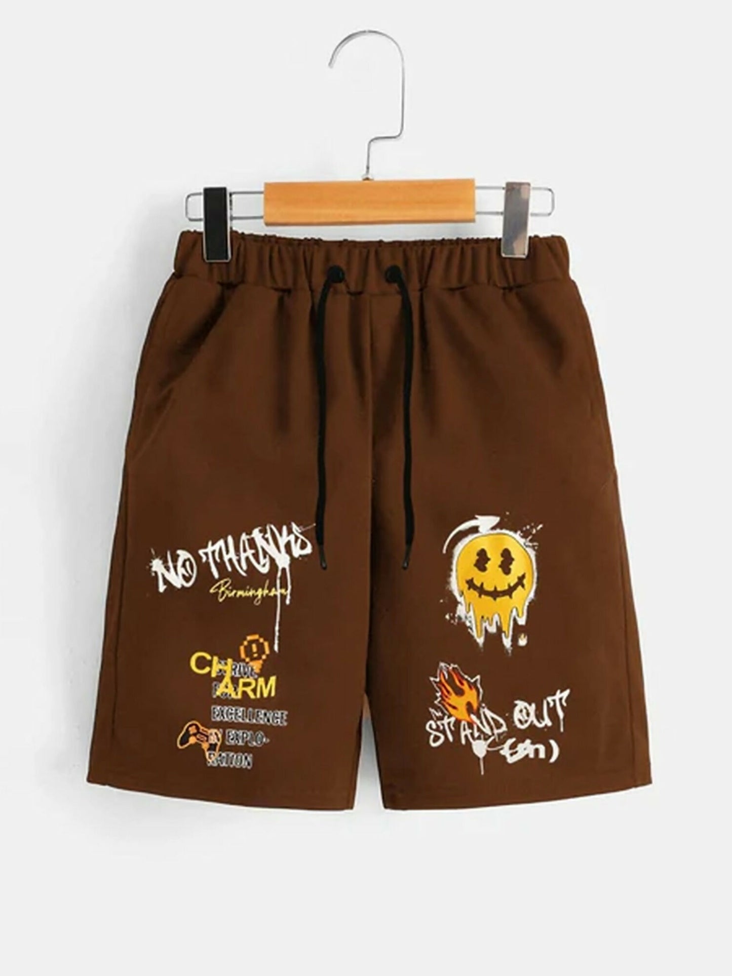 Jupiter Printed Graphic Terry Short-13393