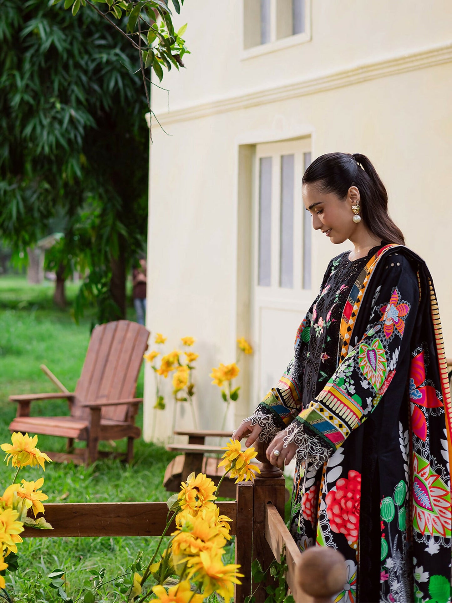 Mahnur Gardenia Khaddar Embroidered Unstitched 3-Piece Suit-GR-06