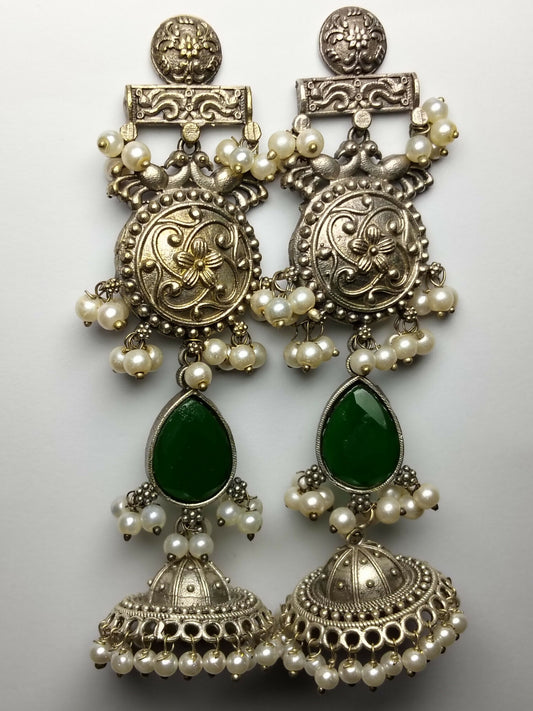 H&A Jewellery Oxidized Brass Handmade Earrings