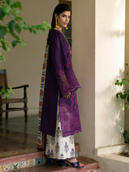 Binilyas Gulrukh Khaddar Embroidered Unstitched 3-Piece Suit-66-A