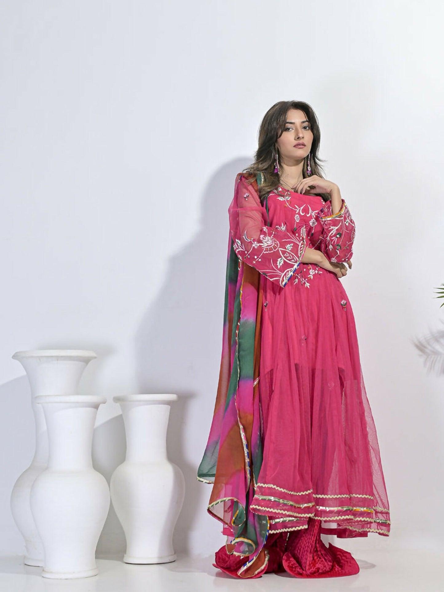 Ruby's Couture Festive Fall'25 Net Embellished Stitched 3-Piece Suit-Naza