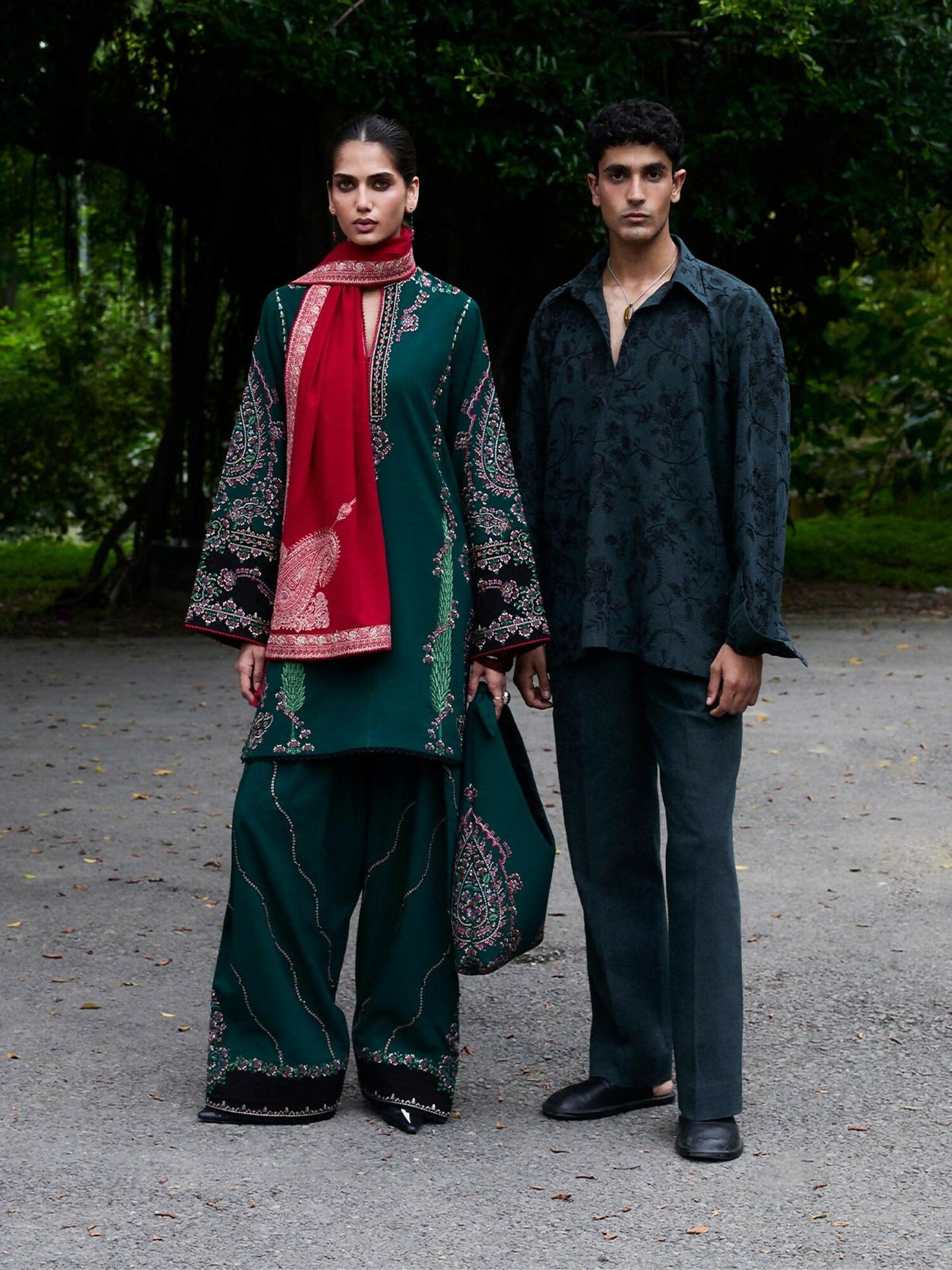 Jugnu By Hussain Rehar AW 25 - Edit I Karandi Embroidered Stitched 2-Piece Suit-Rimi