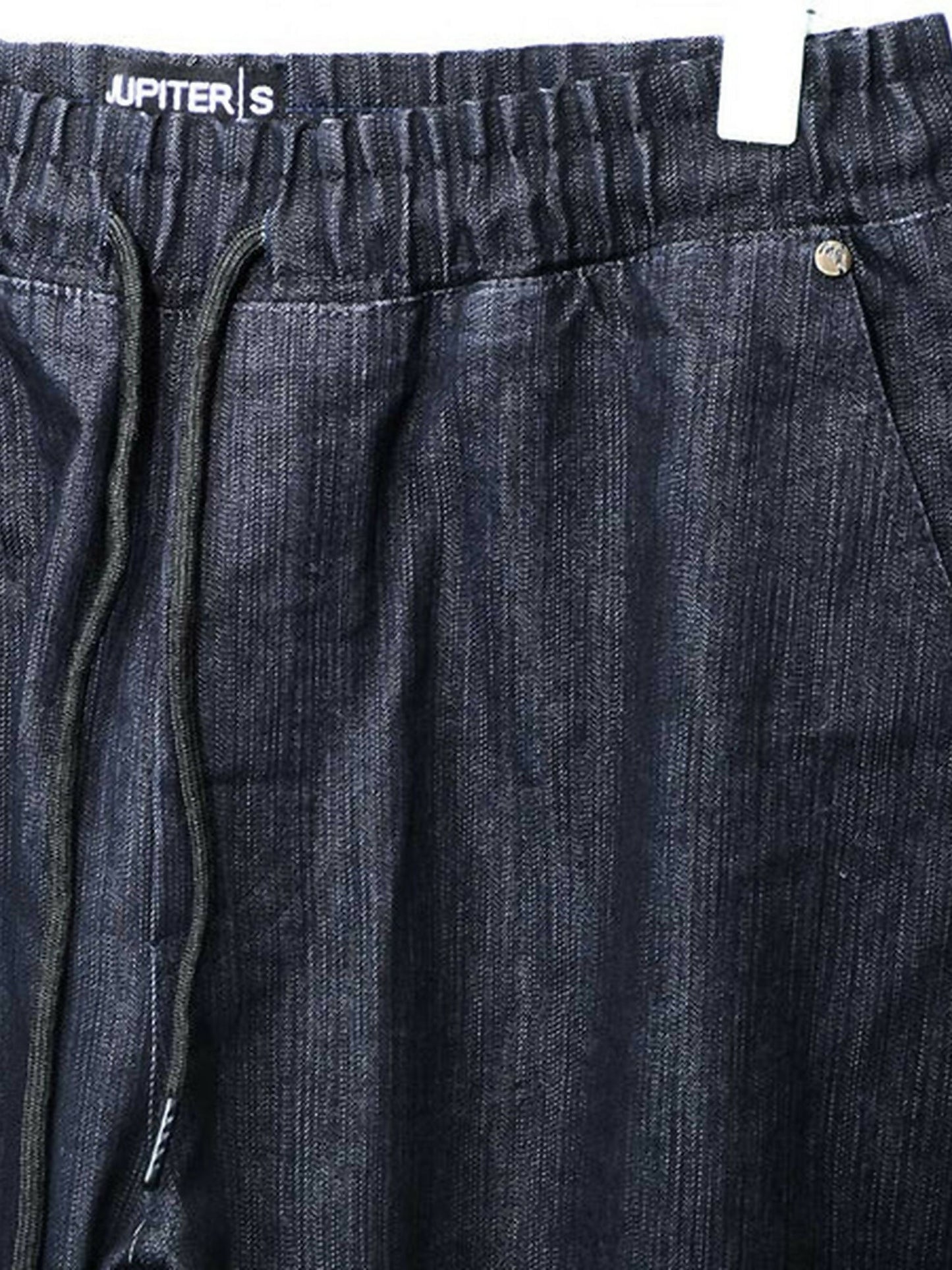 Jupiter Plain Engineered Denim Cargo Pockets Trouser-14494