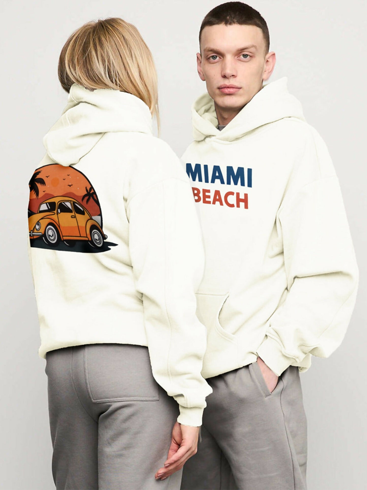 Jupiter Heavy GSM Miami Puff Printed Hoodie-14840