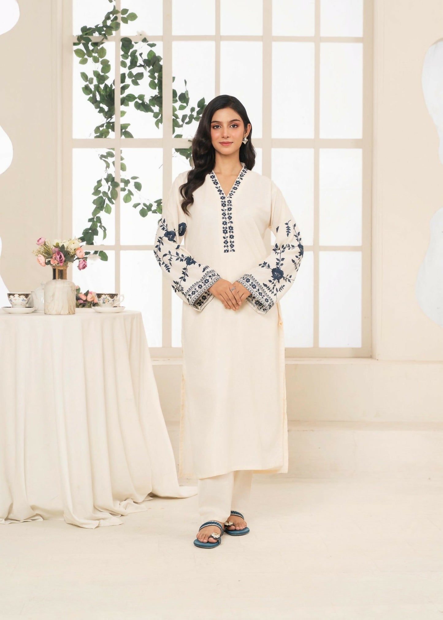 Stylish Collection Aaraish Linen Embroidered Stitched 2-Piece Suit-Imperial Attire