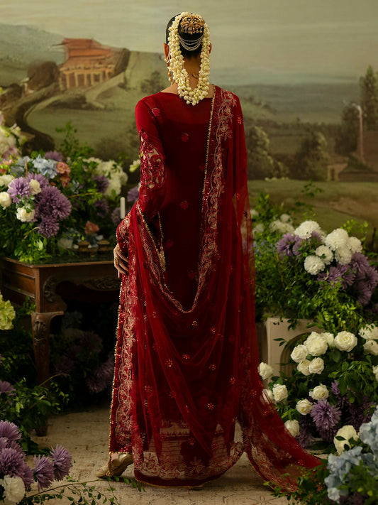 Parishay Ranibagh Luxury Formals Organza Embroidered Unstitched 3-Piece Suit-Mahroosh