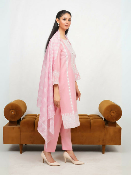 Siraphina Winter Cotton Embroidered Stitched 3-Piece Suit-Gulnoor
